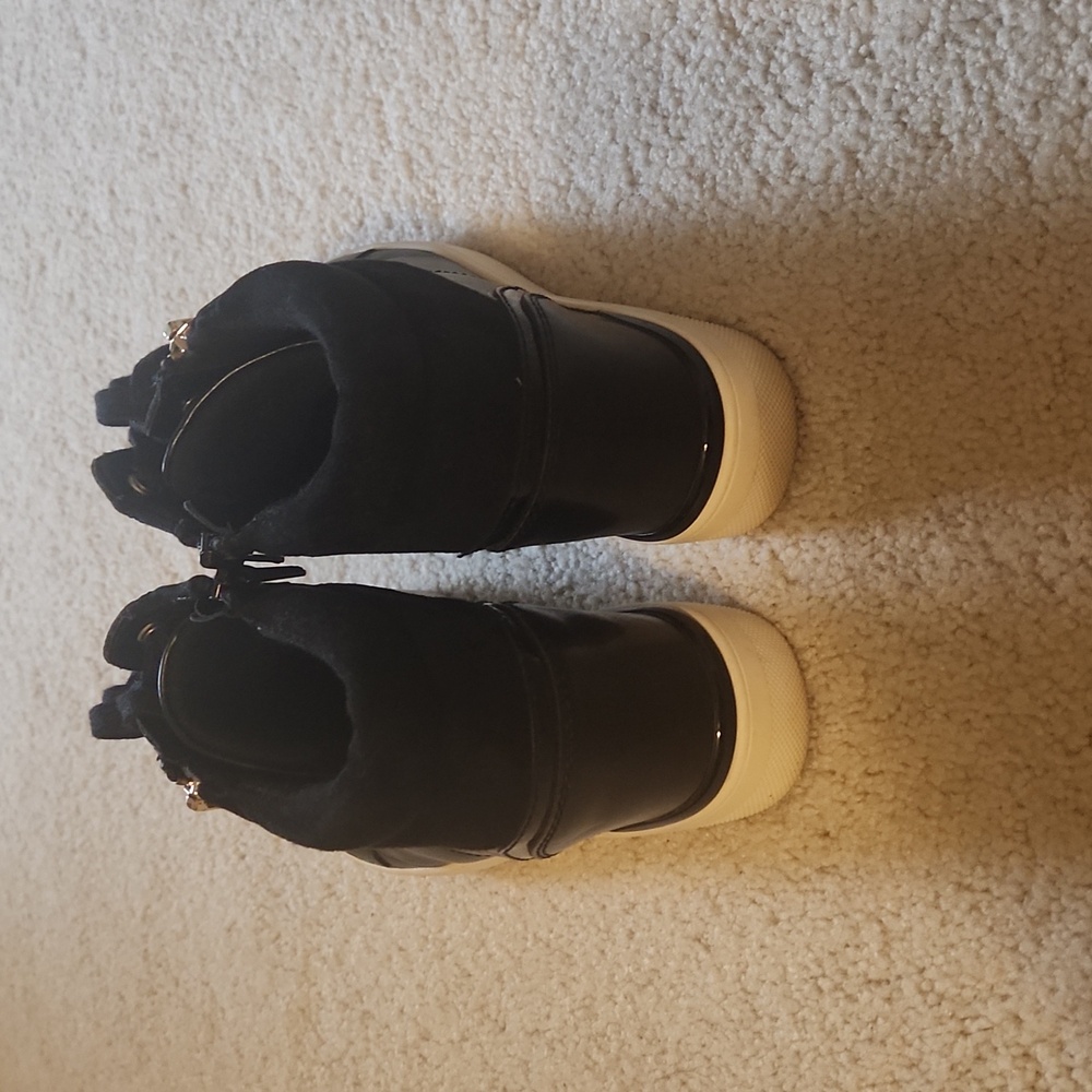 ALDO Black High-Top Women's Wedge Sneakers - Picture 3 of 5